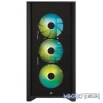 Corsair Carbide series 4000X RGB all black ATX Chassis with front+side dual Tempered glass side panel - Image 2